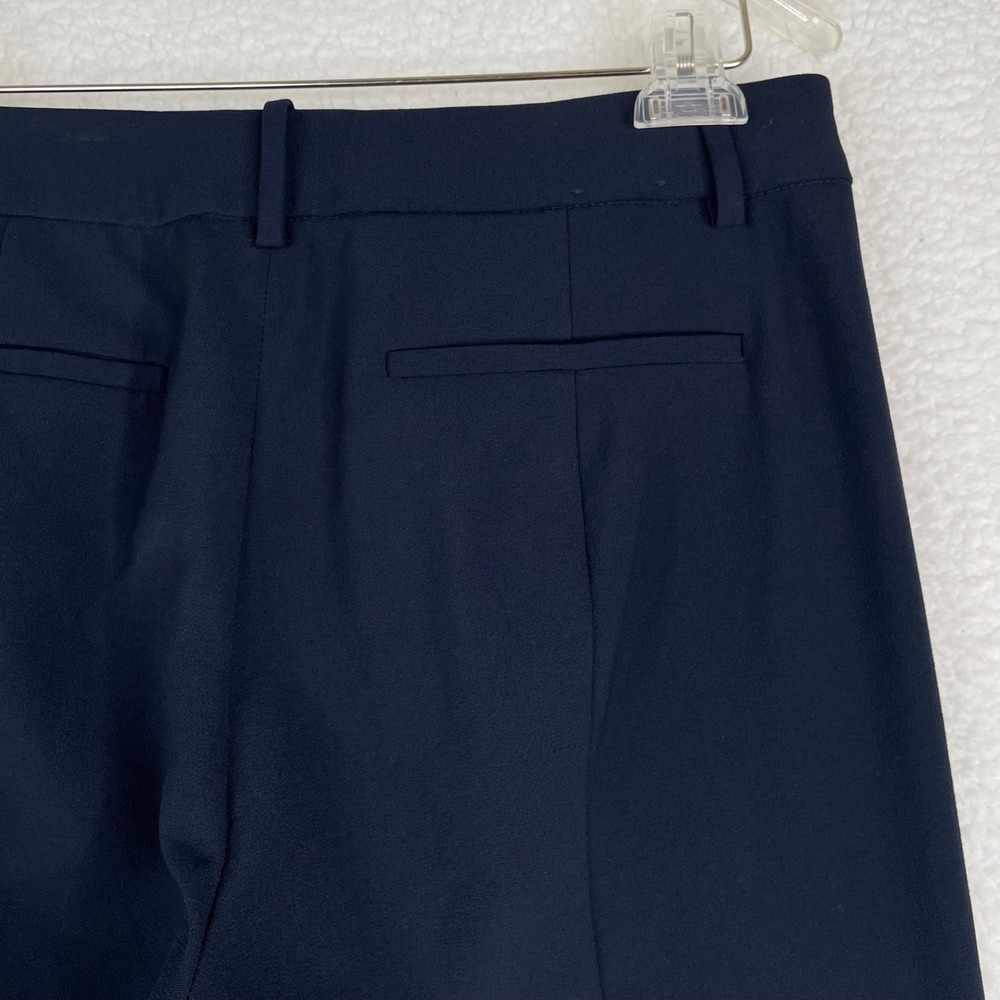 J.Crew Ruby Crop Pant Navy Blue Slim Straight Trousers 10P Petite Fair Trade - Picture 6 of 12